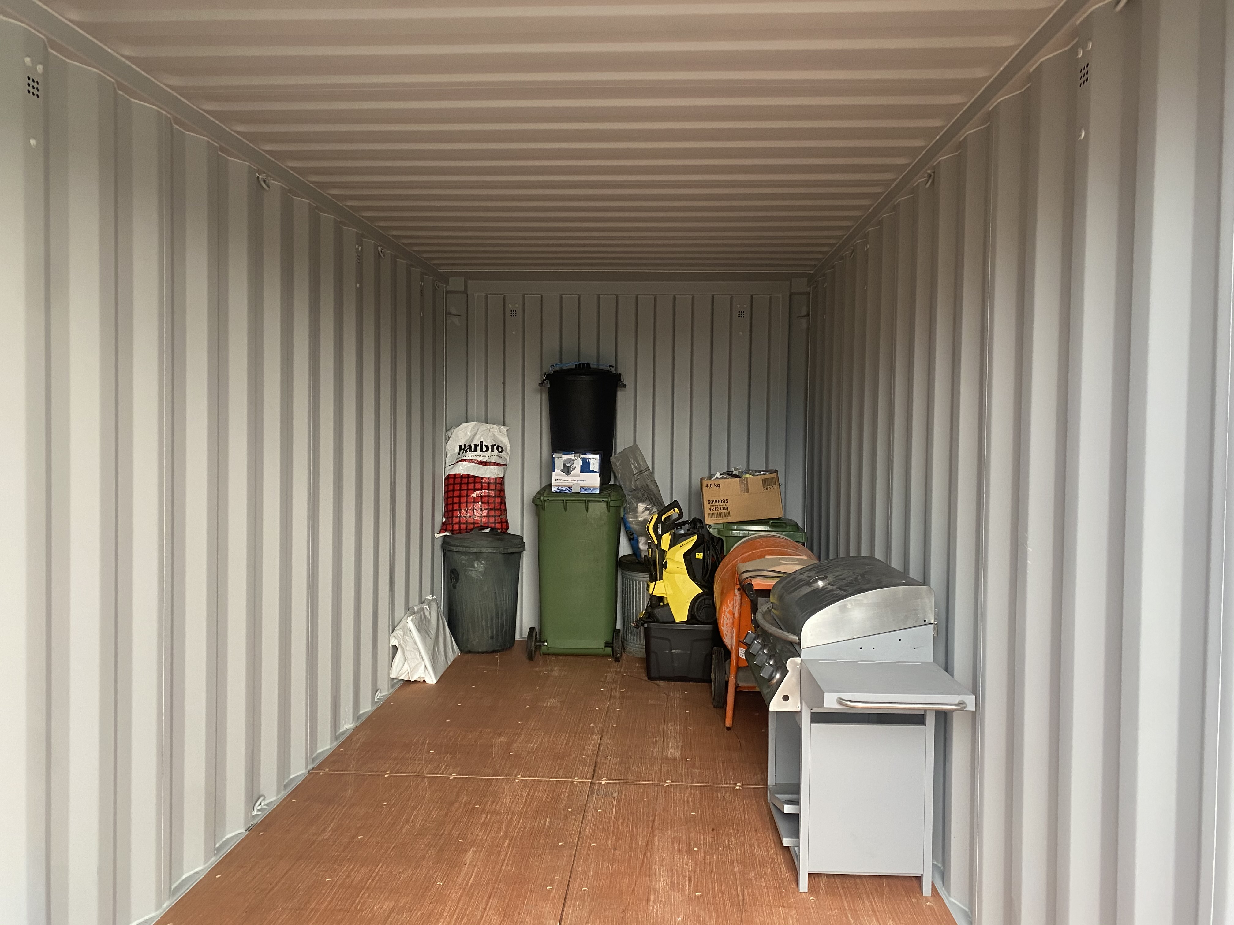 contents inside a self storage unit