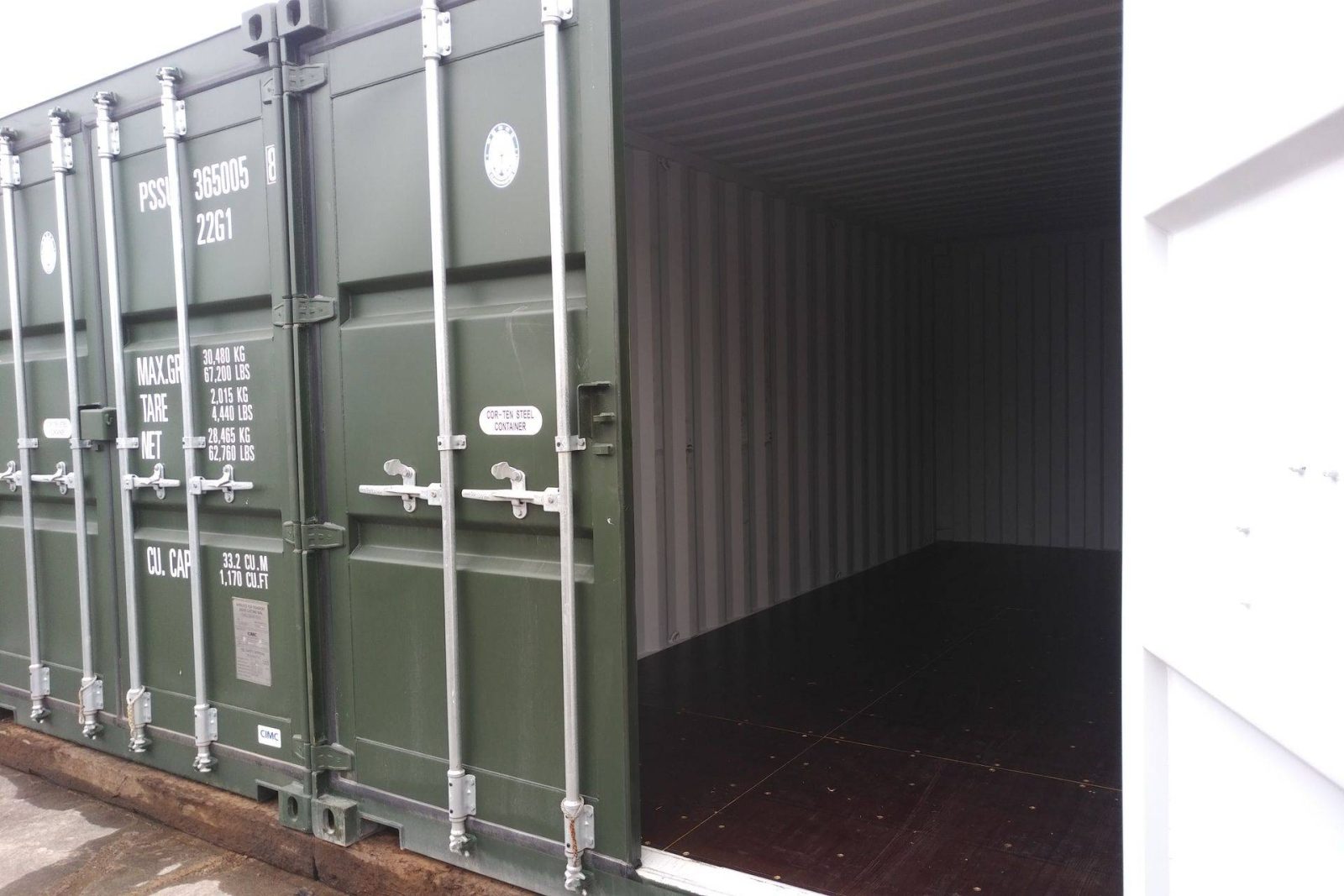 interior of self storage unit