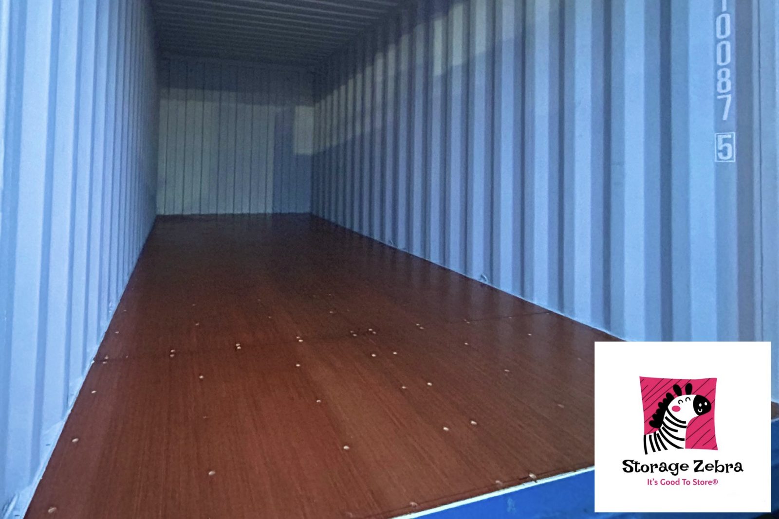 the interior of an empty immaculate self storage unit